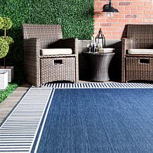 nuLOOM 4' x 6' Asha Simple Border Indoor/Outdoor Area Rug
