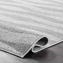 nuLOOM  4' x 6' Grey Tristan Contemporary Waves Area Rug