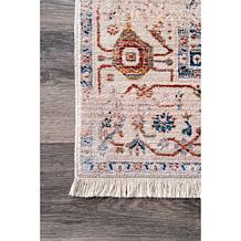 nuLOOM 4' x 6' Harriet Vintage Medallion Fringe Area Rug 