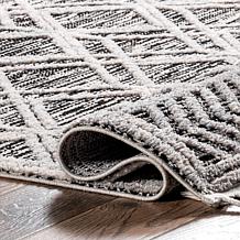 nuLOOM 5' 3" x 7' 7" Ansley Moroccan Lattice Tassel Area Rug 