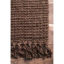 nuLOOM 5' x 7' 6" Daniela Farmhouse Chunky Jute Area Rug