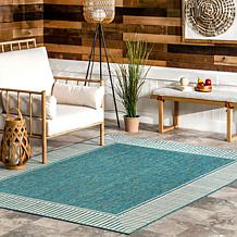 nuLOOM 5' x 8' Asha Simple Border Indoor/Outdoor Area Rug