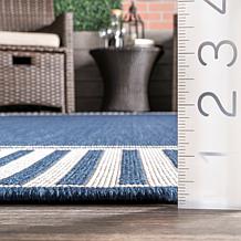 nuLOOM 5' x 8' Asha Simple Border Indoor/Outdoor Area Rug