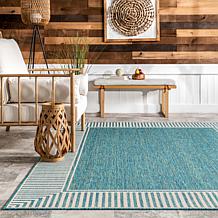 nuLOOM 5' x 8' Asha Simple Border Indoor/Outdoor Area Rug