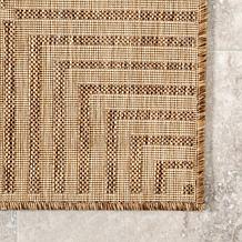 nuLOOM 6' 7" x 9' Asha Simple Border Indoor/Outdoor Area Rug