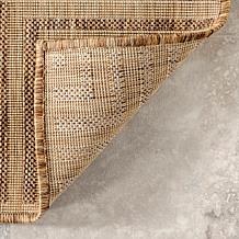 nuLOOM 6' 7" x 9' Asha Simple Border Indoor/Outdoor Area Rug
