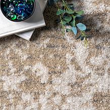 nuLOOM 6' 7" x 9' Beige Deedra Modern Abstract Area Rug 