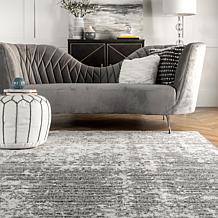 nuLOOM 6' 7" x 9' Grey Deedra Modern Abstract Area Rug