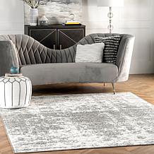 nuLOOM 6' 7" x 9' Grey Deedra Modern Abstract Area Rug