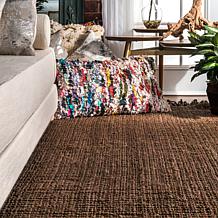 nuLOOM 7' 6" x 9' 6" Daniela Farmhouse Chunky Jute Area Rug 
