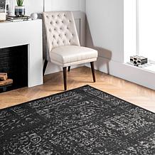 nuLOOM Arlena Vintage Traditional Area Rug 4' x 6' Black