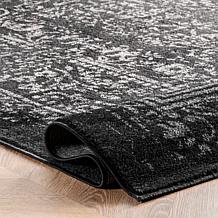 nuLOOM Arlena Vintage Traditional Area Rug 7' 6" x 9' 6" Black