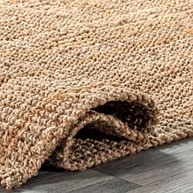 nuLOOM Ashli Solid Farmhouse Jute 3' x 5' Area Rug