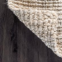 nuLOOM Ashli Solid Farmhouse Jute 4' x 6' Area Rug