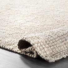 nuLOOM Ashli Solid Farmhouse Jute 4' x 6' Area Rug