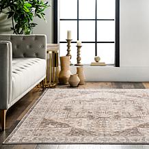 nuLOOM Brielle Machine Washable Vintage Medallion 8' x 10' Area Rug 