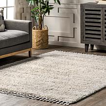 nuLOOM Brooke 6' 7" x 9' Shag Tasseled Area Rug