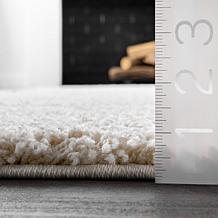 nuLOOM Carolyn Modern Shag Area Rug 4' x 6' Cream