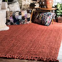nuLOOM Daniela Farmhouse Chunky Jute Area Rug - 6' x 9' Brick