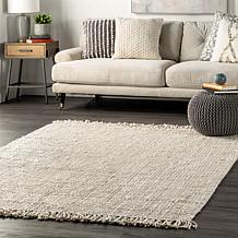 nuLOOM Daniela Farmhouse Chunky Jute Area Rug - 7'6" x 10'6" Off White
