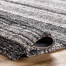 nuLOOM Drey Striped Shag 2' 6" x 6' Area Rug