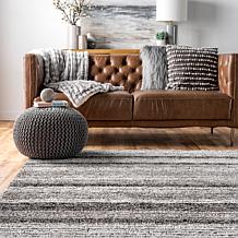 nuLOOM Drey Striped Shag 2' 6" x 6' Area Rug