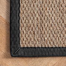 nuLOOM Elijah Farmhouse Seagrass Area Rug 2' 6" x 6' Black
