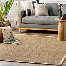 nuLOOM Elijah Farmhouse Seagrass Area Rug 3' x 5' Beige