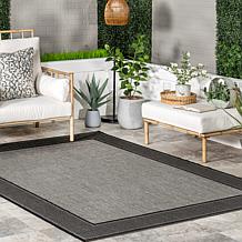 nuLOOM Gris 3' x 5' Contemporary Indoor/Outdoor Area Rug