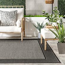 nuLOOM Gris 6' 3" x 9' 2" Contemporary Indoor/Outdoor Area Rug  