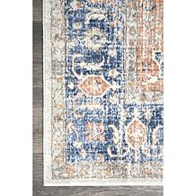 nuLOOM Jacquie Vintage Floral Area Rug - 3' x 5' Blue