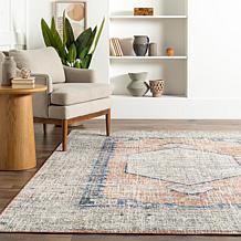 nuLOOM Jacquie Vintage Floral Area Rug - 6' 7" x 9' Peach