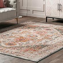 nuLOOM Justine Vintage Medallion 6' 7" x 9' Area Rug 