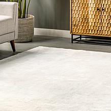 nuLOOM Loni Solid Machine Washable Shag 3' x 5' Area Rug