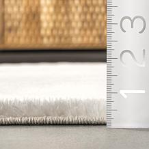 nuLOOM Loni Solid Machine Washable Shag 6' x 9' Area Rug