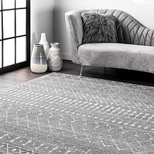 nuLOOM Moroccan Blythe Area Rug - 2' 8" x 8' Dark Gray