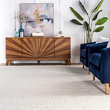 nuLOOM Penelope Braided Wool Area Rug 8' x 10' Off White