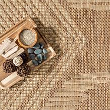 nuLOOM Ranya Tribal Indoor/Outdoor Area Rug 2' x 8' Light Brown