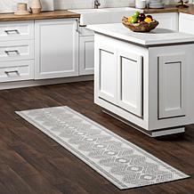 nuLOOM Ranya Tribal Indoor/Outdoor Area Rug 2' x 8' Light Gray