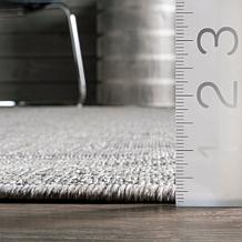 nuLOOM Ranya Tribal Indoor/Outdoor Area Rug 4' x 6' Light Gray