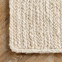 nuLOOM Rigo Hand Woven Farmhouse Jute Area Rug - 2' 6" x 6' Off White