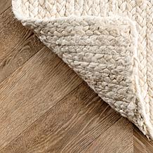 nuLOOM Rigo Hand Woven Farmhouse Jute Area Rug - 4' x 6' Off White