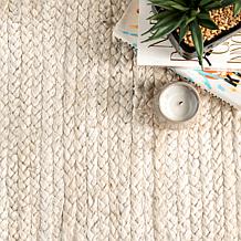 nuLOOM Rigo Hand Woven Farmhouse Jute Area Rug - 5' x 8' Off White
