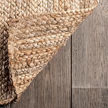 nuLOOM Rigo Hand Woven Farmhouse Jute Area Rug - 6' x 9' Natural