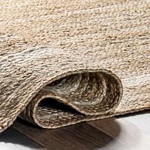 nuLOOM Rikki Coastal 2' 6" x 6' Braided Jute Area Rug