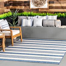 nuLOOM Robin 5' 3" x 7' 6" Multi Stripe Indoor/Outdoor Area Rug   
