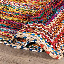 nuLOOM Tammara 2' 6" x 6' Bohemian Hand Braided Area Rug