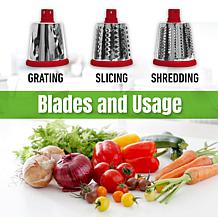 Nutrislicer 3-in-1 Rotating Mandoline & Countertop Food Slicer/Grater