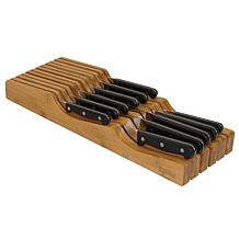 Oceanstar In Drawer Bamboo Knife Organizer