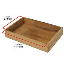 Oceanstar Portable Storage Cart with 3 Easy Removable Bamboo Trays